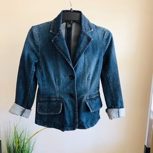 Banana Republic Fitted Denim Jacket